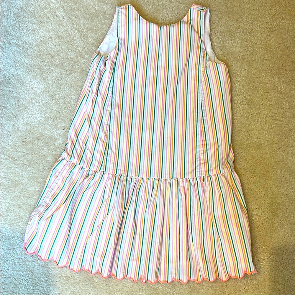 Crewcuts Colorful Striped Sleeveless Dress. Size 7.